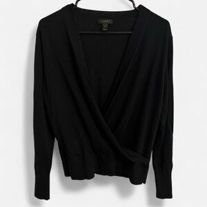 Quite Luxury Women’s Sweater Size Medium Merino Wool Crossover Preppy Capsule